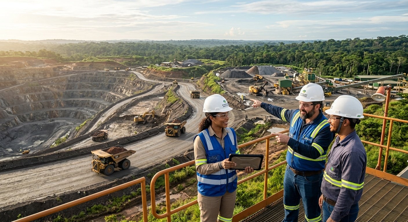 Empresa mineradora (diamantes, ouro e cassiterita)